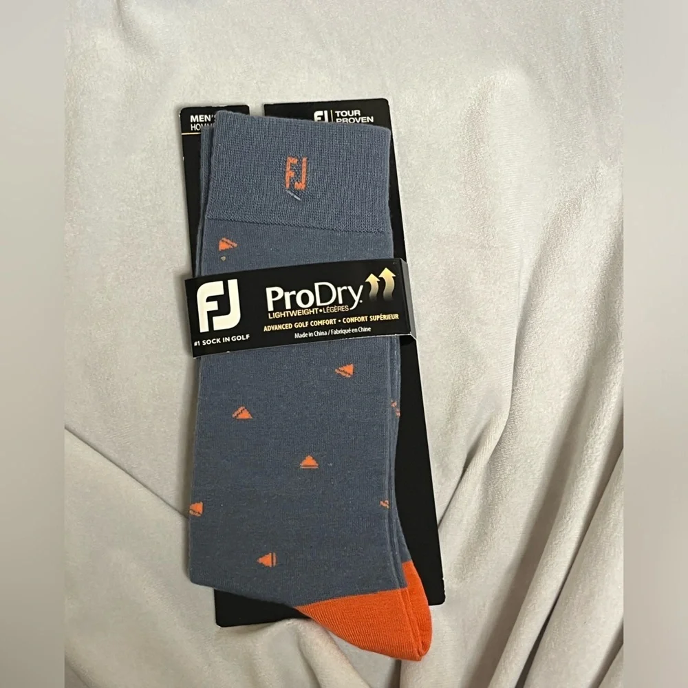 NEW 2024 Mens Footjoy ProDry CREW Solid Golf Socks, 1 PAIR,Size 7-12